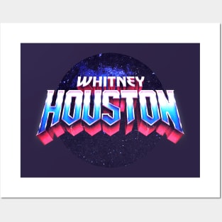 Whitney Houston Retro Posters and Art